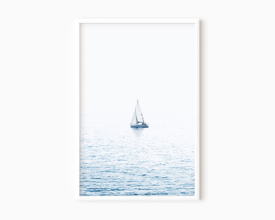 Sailboat Photography | Printable Nautical Ocean Wall Art DOWNLOAD #0792 ...