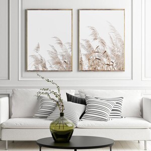 Pampas Grass Print Set Of 2 Farmhouse Decor Printable Art 0325 image 2