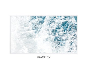 Frame TV Art | Ocean Waves Digital TV Art   #0103tv