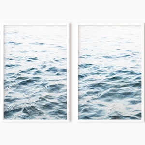 Ocean Print Set Of 2 | Printable Blue Water Print DOWNLOAD   #0781
