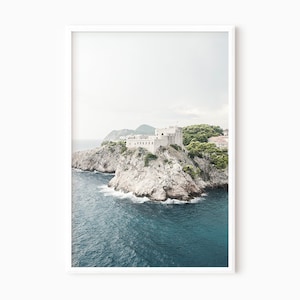 Kroatië reisposter DIGITALE DOWNLOAD | Afdrukbare foto Dubrovnik #0991