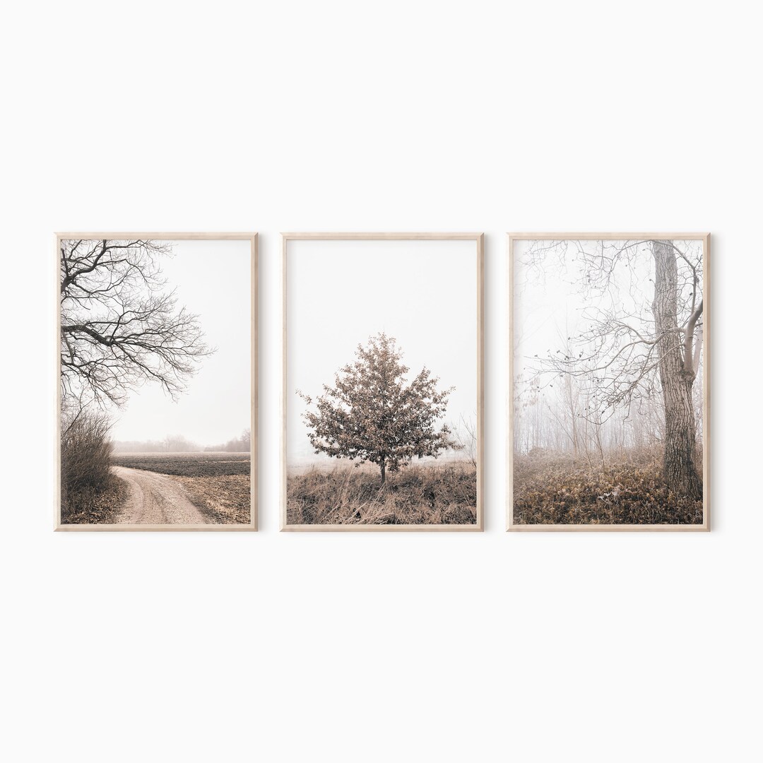 Autumn Forest Print Set of 3 | Fall Printable Wall Art | Nature Print ...