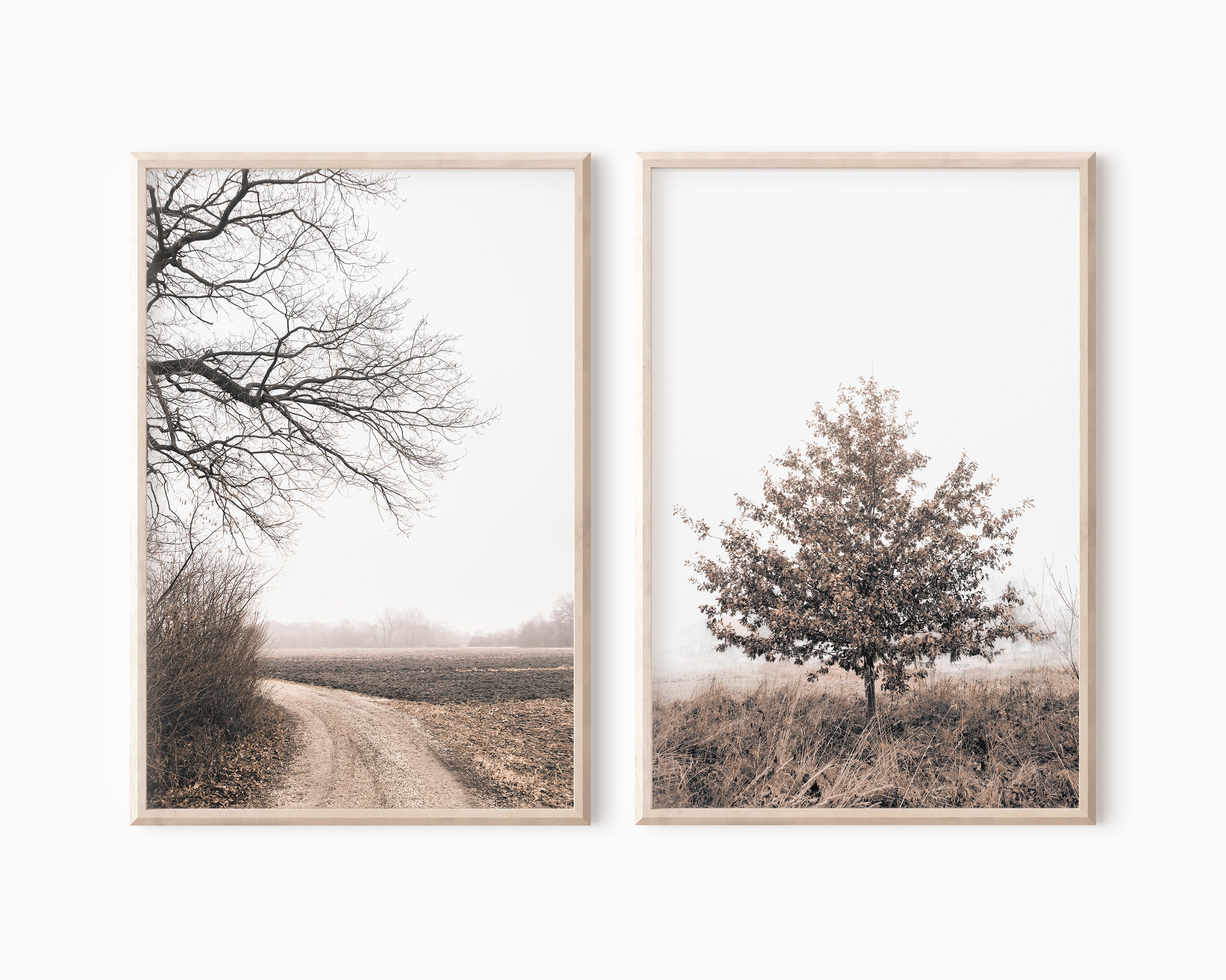 Autumn Forest Print Set of 2 Fall Printable Wall Art - Etsy