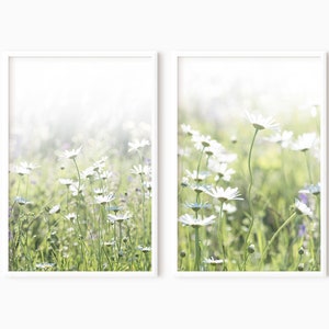 Field Flowers Print | Set Of 2 Printable Wall Art   #0688