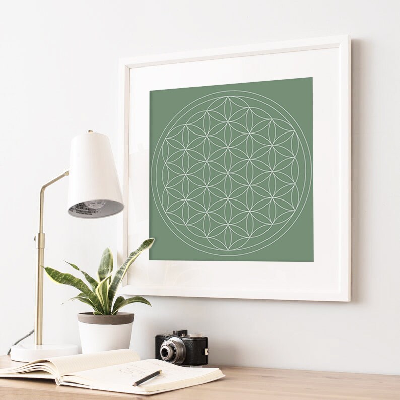 Flower Of Life Digital Download Abstract Wall Art
