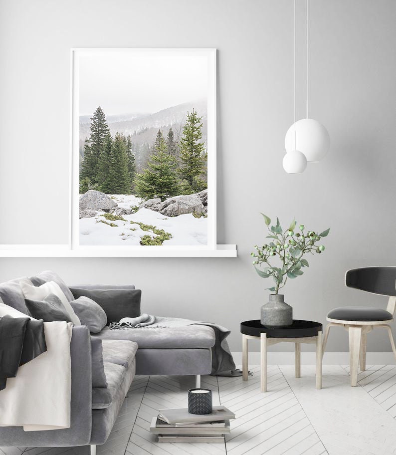 Winter Forest Wall Art Winter Photography Digital Download Etsy