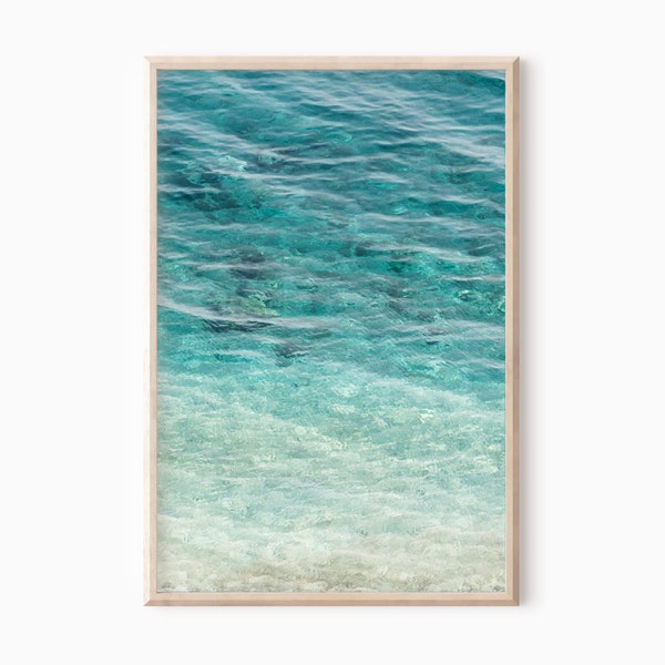 Impression océan eau turquoise | Téléchargement imprimable de photographie numérique de mer #1223