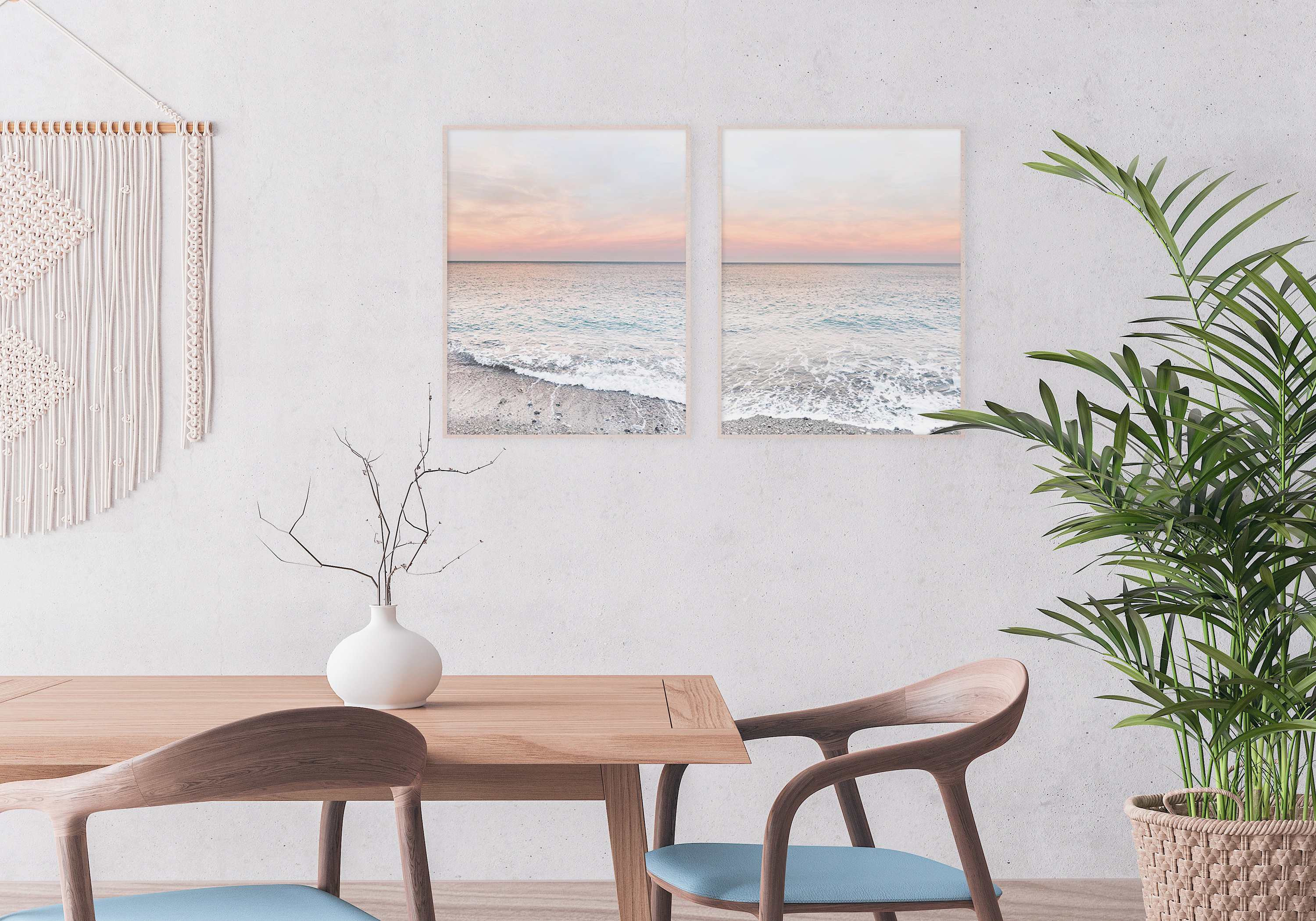 Set Of 2 Ocean Wall Art Downloadable Beach Print Set Ocean | Etsy