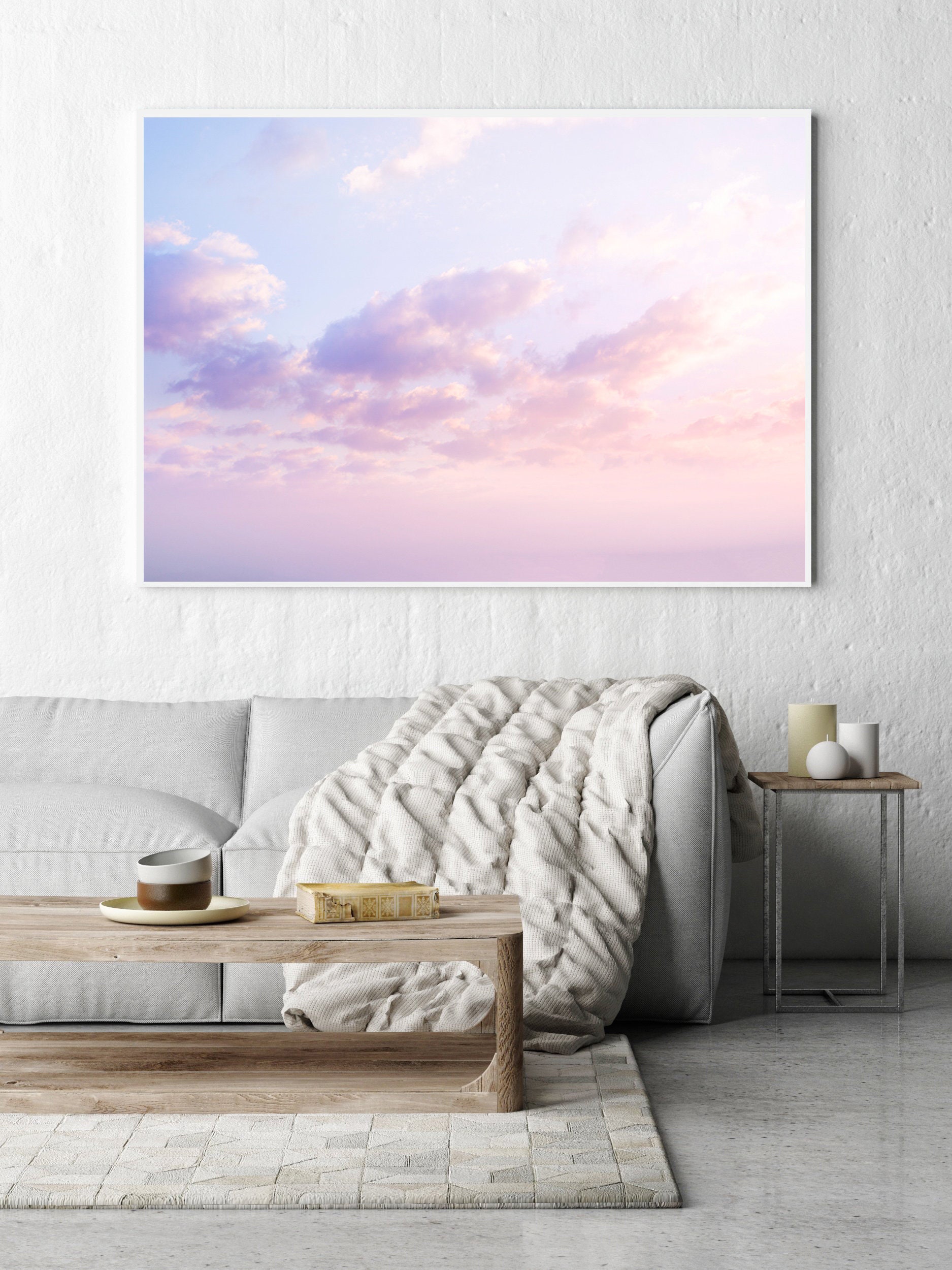 Pastel Cloud Print Cloud Photography Wall Art Print Digital | Etsy