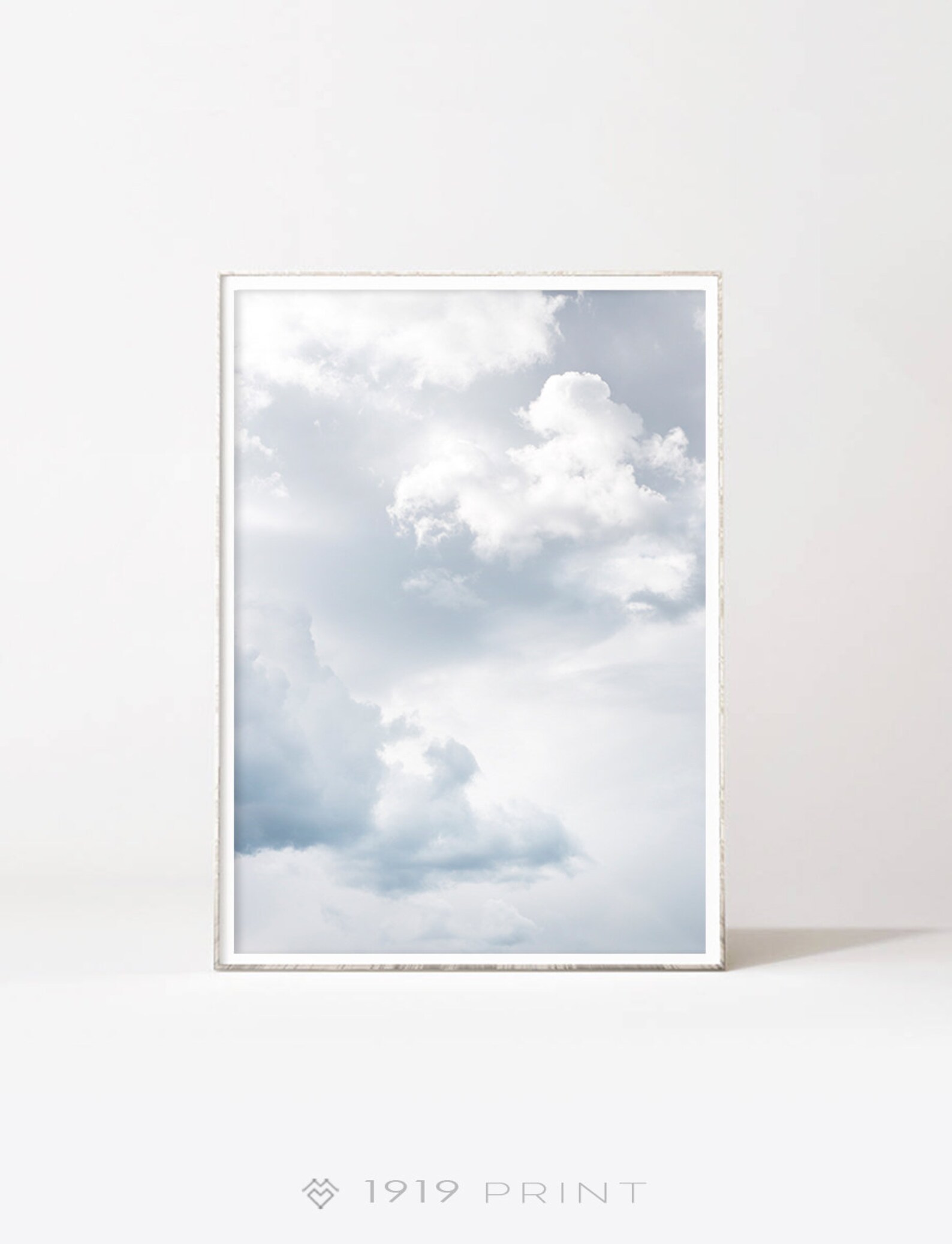 Cloud Print Light Blue Photo Downloadable Prints Printable | Etsy