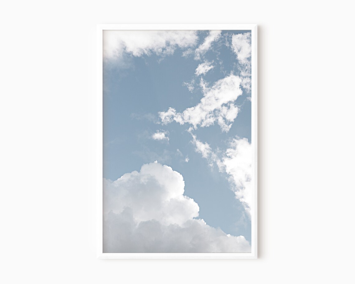 Cloud Wall Art Printable Nature Wall Art Download 0665 - Etsy