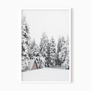 Winter Photography | Snowy Forest Print Printable DOWNLOAD    #0588