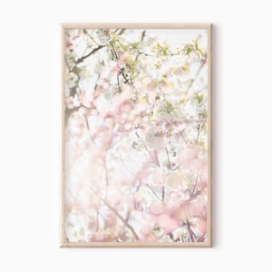 ダウンロード可能な桜のプリント | 印刷可能な花柄の寝室の壁アート | 春の写真 | 花の庭の写真 | 即時ダウンロード #1438