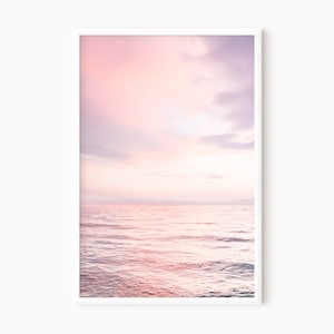 Ocean Sunset Print | Beach Photography Printable Art | Instant Download     #0796