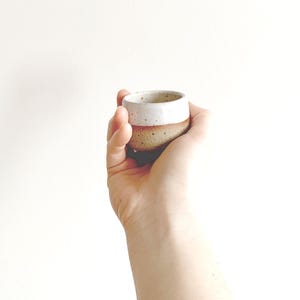 Handmade Ceramic Espresso Cup: 2oz and ~4oz Stoneware Tumbler