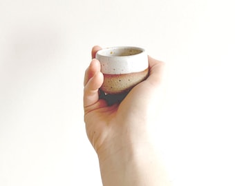 Handmade Ceramic Espresso Cup: 2oz and ~4oz Stoneware Tumbler