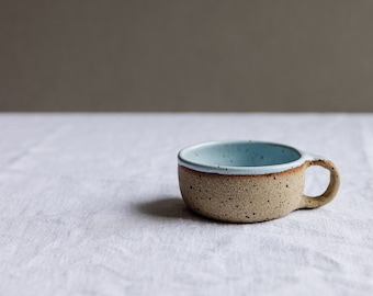 4 - 5 oz Handmade Stoneware Ceramic Mug, Coffee Mug, Tea Mug, Cappucino Mug, Pottery Mug