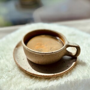 Handgemachte Keramik Steinzeug Kaffeetasse - 4 Unzen Kaffee, Teetasse