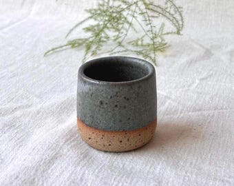 Handmade Ceramic Espresso Cup: 2oz and 4oz Stoneware Tumbler