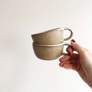 PREORDER-6oz Handmade Stoneware Ceramic Mug, Coffee Mug, Tea Mug, Cappucino Mug, Pottery Mug