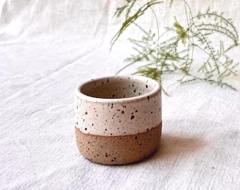 Handmade Ceramic Espresso Cup: 2oz and 4oz Stoneware Tumbler