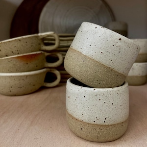 PREORDER - 2 oz - 4 oz Hand Thrown Handmade Ceramic Espresso Cup, Tumbler, Handmade Gift, House warming Gift, Foodie Gift, Macchiato cup