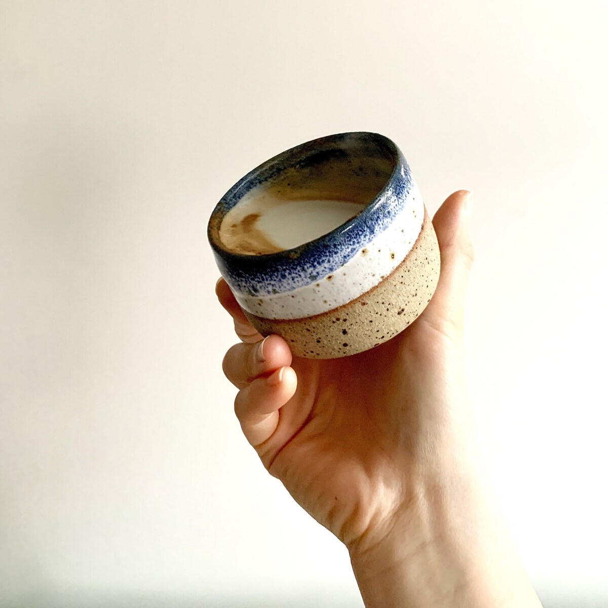6 Oz and 8 Oz Stoneware Ceramic Tumbler, Ceramic Cup, Beaker, Americano, Latte Cup, Cappucino Cup - Etsy