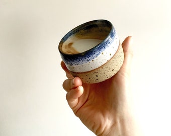 PREORDER - 6 oz and 8 oz Stoneware Ceramic Tumbler, Ceramic Cup, Beaker, Americano, Latte Cup, Cappucino Cup