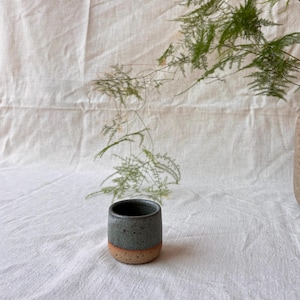 Handmade Ceramic Espresso Cup: 2oz and ~4oz Stoneware Tumbler