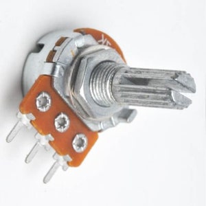 Taiwan Alpha RV16AF 16 mm Pot Linjär/Log Mono/Dubbel Potentiometer 17 mm Axel Synth Pot - 500R 1K 2K 5K 10K 25K 50K 100K 250K 500K 1 M värden