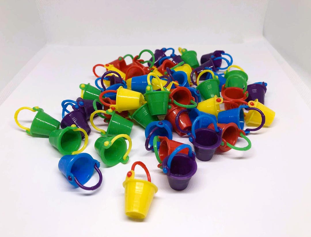 2, 4 or 6 Mini Pails With Sand - Etsy