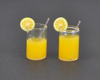 Pair of Mini Lemon Drinks