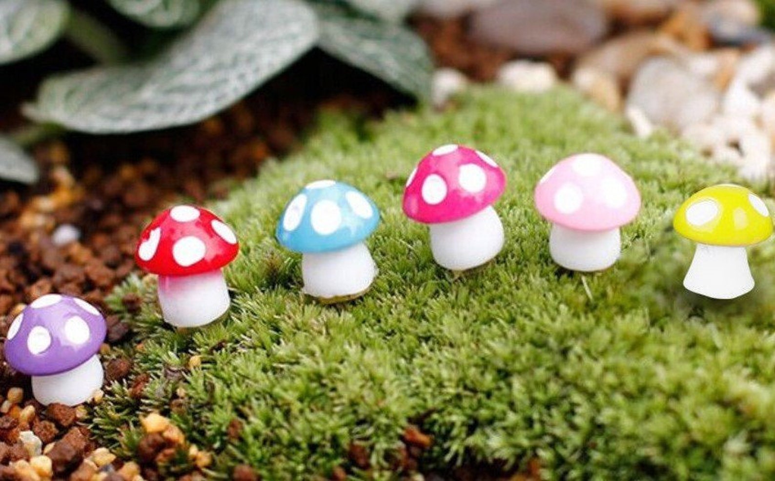 10 Mini Mushrooms - Etsy