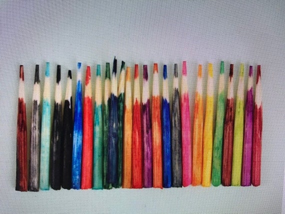 2 Mini Pencil Crayons Random Colors 