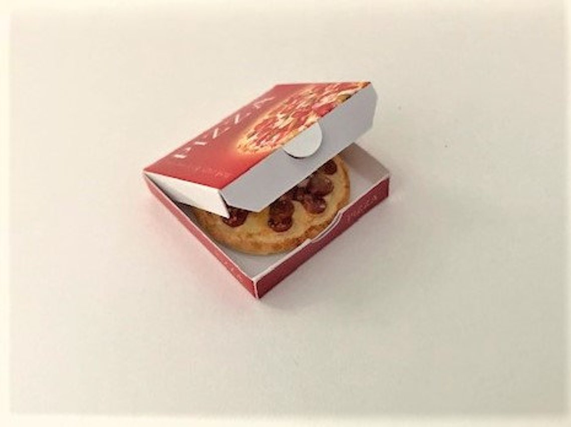 Mini Pizza & Box Etsy