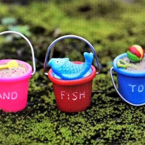 1 Miniature Sand Pail - Your Color Choice