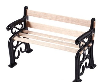Mini Wood Bench, Mini Bench, Miniature Bench, Fairy Garden Bench ...