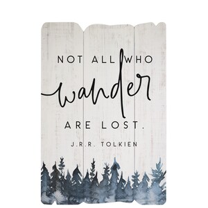 Not All Those Who Wander Are Lost Blue Forest Print Wall - Etsy