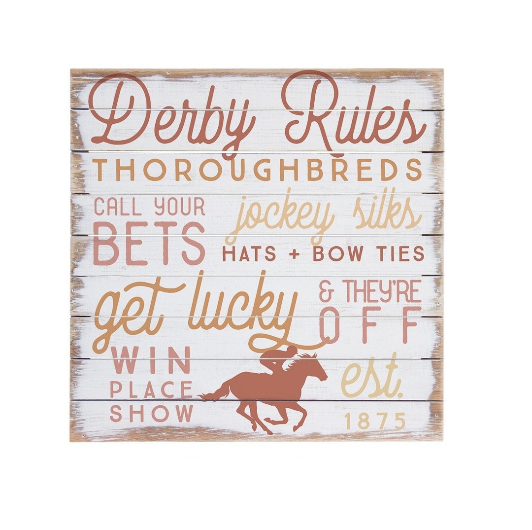 Kentucky Derby Rules Kentucky Derby Party Decorations Etsy