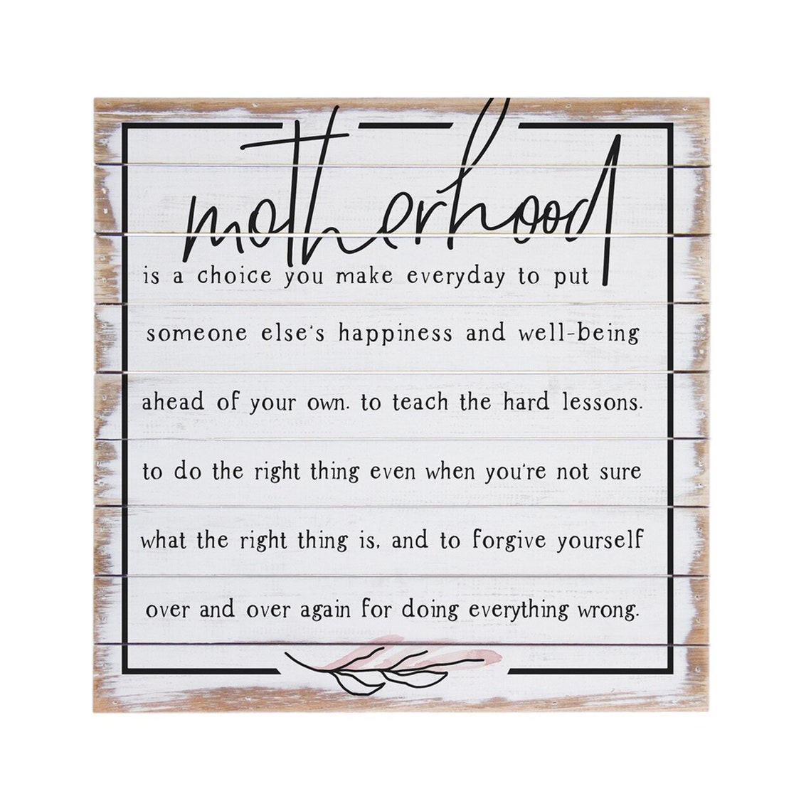 Motherhood Definition Rustic Wood Signs Mothers Day Mom Etsy