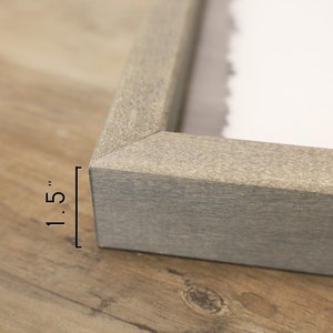 Personalized Zip Code Address Sign Floating Frame Wall Art Gray Stain ...