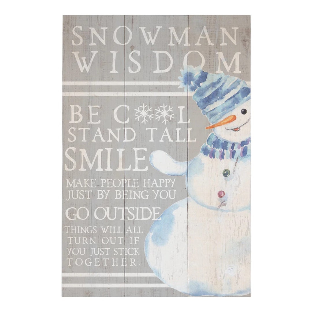 Advice From a Snowman Snowman Sign Snowman Decor Rustic - Etsy