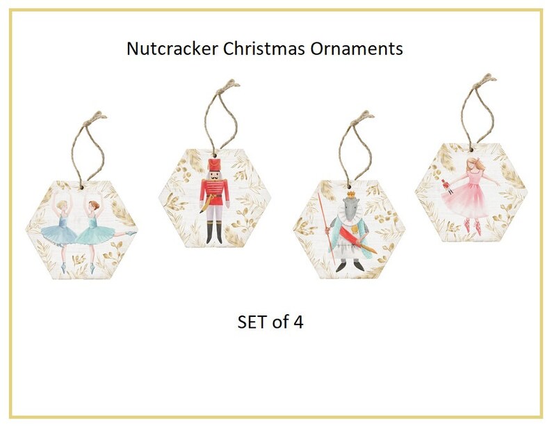 Nutcracker Sweet Characters Ornaments SET OF FOUR Etsy