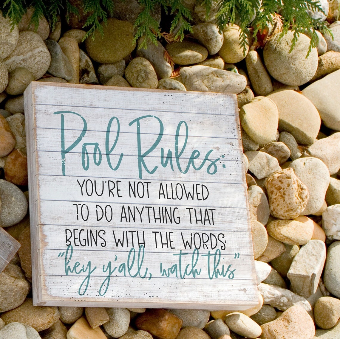 Pool Rules Pool Sign Funny Pool Sign Summer Decor Etsy