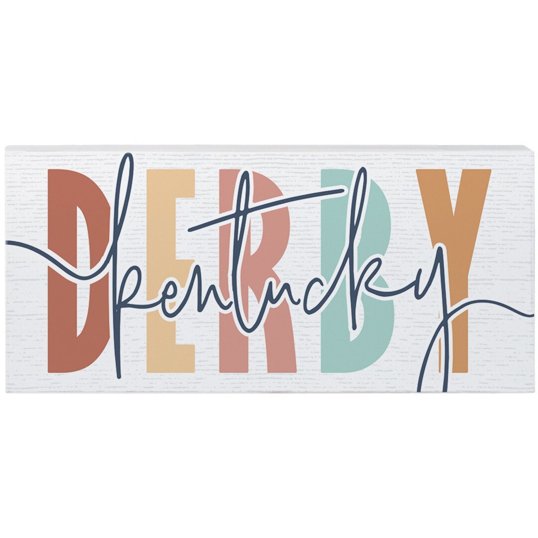 Kentucky Derby Sign Solid Wood Sign Kentucky Derby Party Sign Kentucky ...