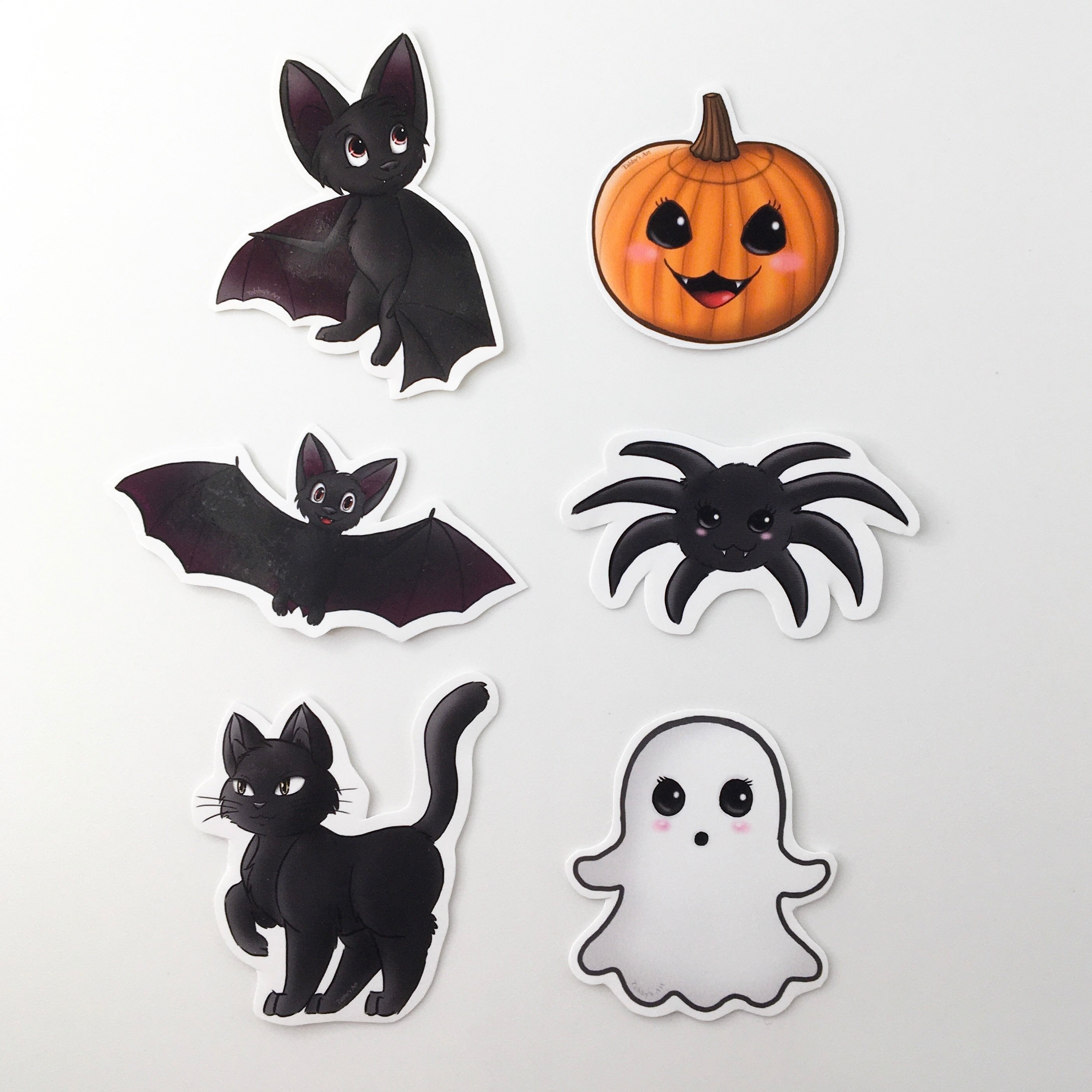 Listo para publicar pegatinas de Halloween vinilo brillante Etsy