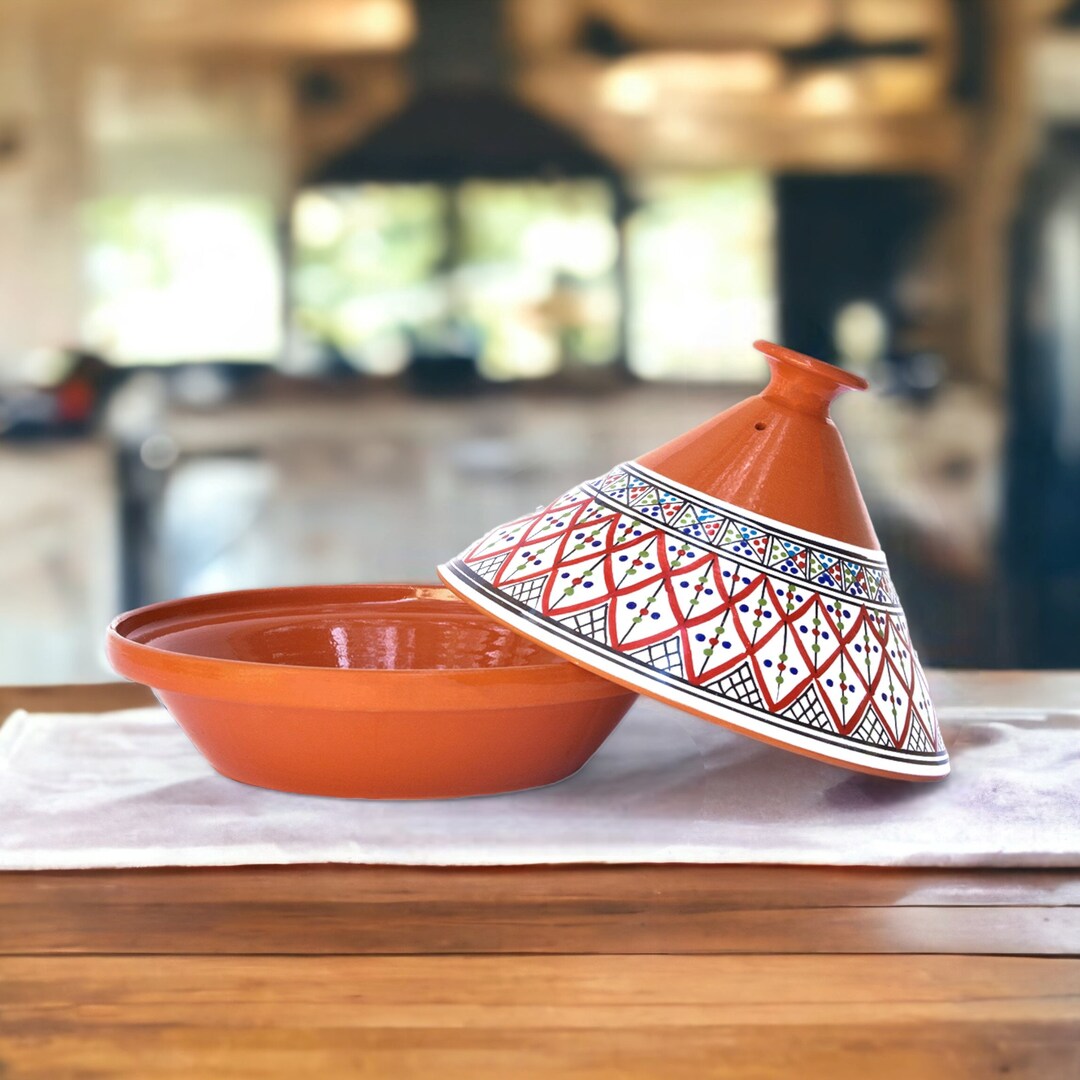 Tag Cookware Tagine Pot Handmade, Non-stick, Lead-free Cookware, Classic Line Red - Etsy