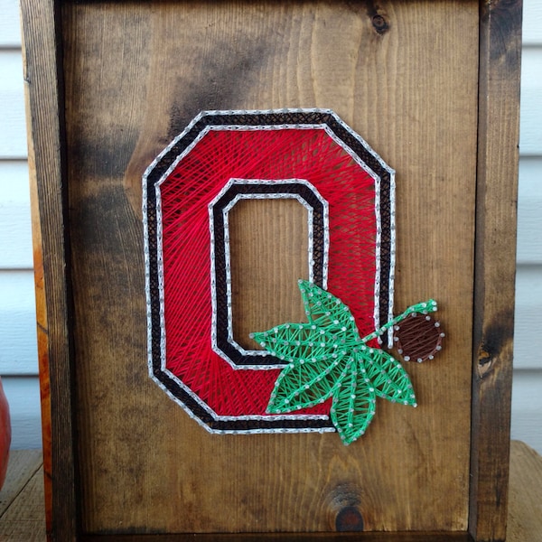 Block O Framed String Art