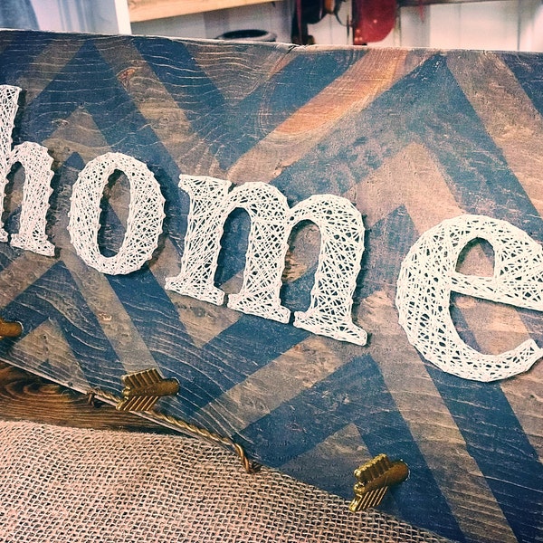 Chevron Home string art