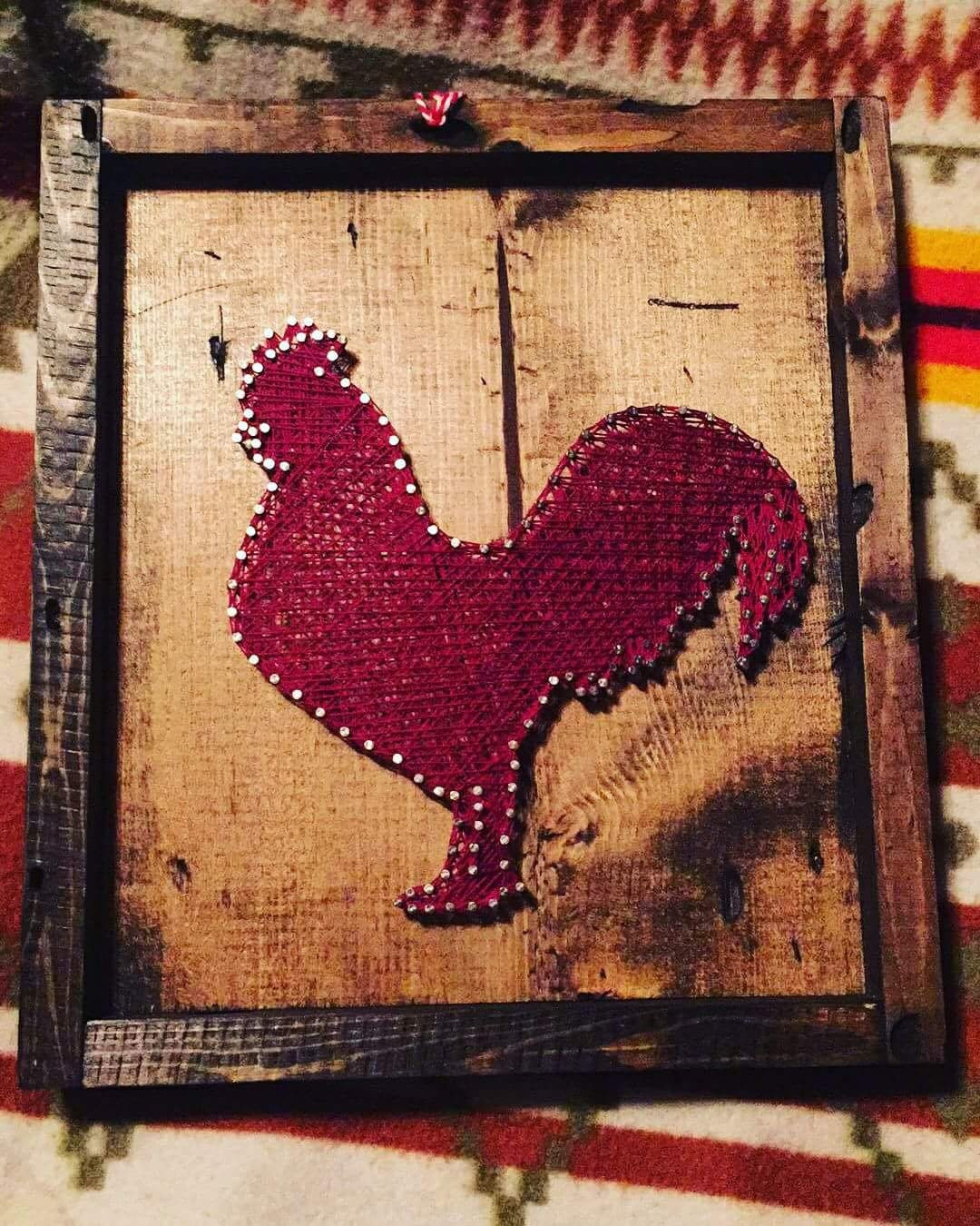 Rooster String Rooster Stringart - Etsy